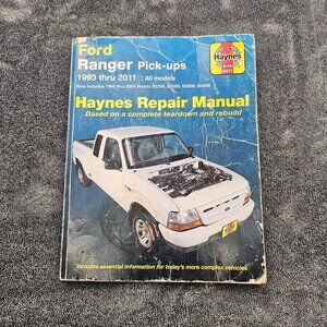 Ford Ranger Pick-ups Haynes Repair Manual #36071, 1993-2011 All Models